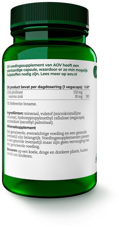 AOV 530 Zink Picolinaat - 2 x 60 vegacapsules - Voordeelverpakking