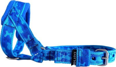 Hoofdhalster hond - Anti trek - Maat L - Camouflage blauw - Gevoerd- Antitrek hoofdhalster hond - Halster hond - Anti trek hond - Training band