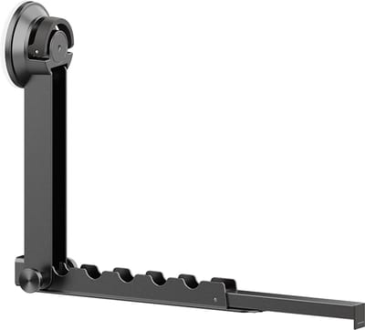 Wanddroogrek – Inklapbaar, aluminium, vacuümzuignap (grijs)