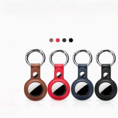 4 Stuks Sleutelhanger set voor Apple AirTag - Beschermende houder met sleutelhanger - Hoesje Geschikt voor Airtag – Beschermhoes - Veelkleurig - LOUZIR