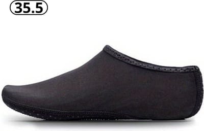 Bovista Waterschoenen Voor Kinderen & Volwassenen - Aqua Shoes - Aquaschoenen - Afzwemschoenen - Zwemles Schoenen - Zwart - Maat 35.5