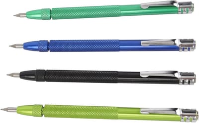 Kraspen Set - Markeerpennen - Materiaal Markeren - Wolfraamcarbide Punt - 4 Penpunten - Aluminium