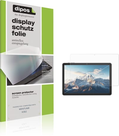 dipos – 2x Matte Beschermfolie geschikt voor MENTUME K302 | Krasbestendige & antireflecterende Screenprotector Ultra-Thin