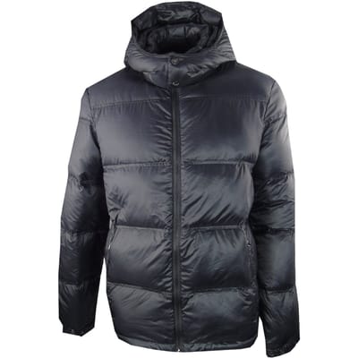 Ea7 Effen Zwarte Capuchonjas
