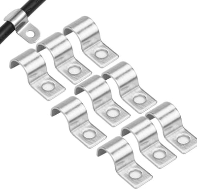 Versterkte buisklemmen voor kabels en leidingen, 10 mm, 50 stuks, duurzame bevestigingsoplossingen voor een nette afwerking