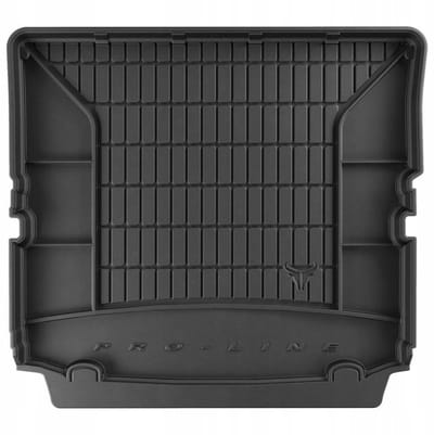 Rubber Kofferbakmat met Organizer Functie – Geschikt voor OPEL Zafira B 2005-2014 – 7-persoons (3e zitrij ingeklapt) – TPE Rubber – Hoge Rand 5 cm
