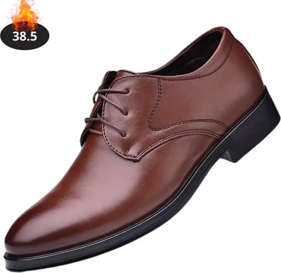 Livano Nette Schoenen Heren - Business Schoenen - Bruiloft - Kantoorschoenen - Met Veters - Bruin - Maat 38.5