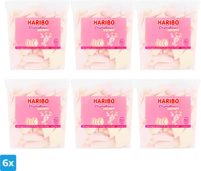 Haribo Chamallows Ruitspek (6x 120 stuks)