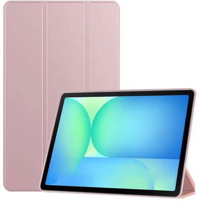 TechNow Hoesje geschikt voor Samsung Galaxy Tab S10 FE / S10 Lite / S9 FE / S9 Hoesje – Extreme Shock Case – Smart Case - Rose
