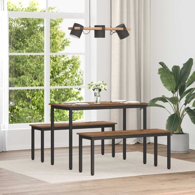 vidaXL - Bank - Oudhout - 110 - x - 35 - x - 45 - cm - Bewerkt - hout