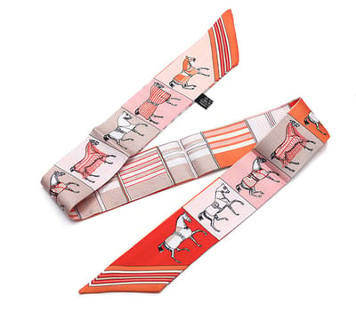 Langwerpig Mode-Accessoire met Tijdloos Grafisch Patroon en Schuine Uiteinden (86x5cm) - Stijl 7