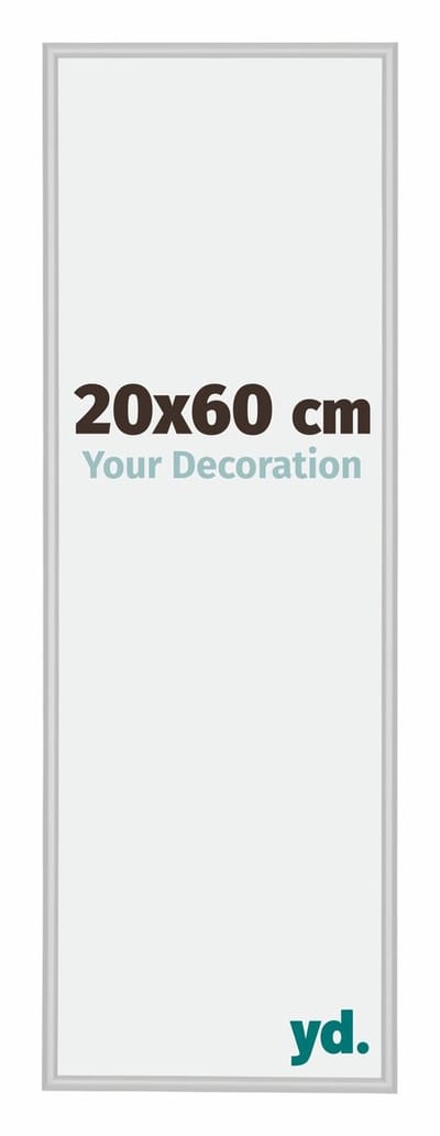 Your Decoration - Fotolijst 20x60 cm - Aluminium - Zilver Mat - Miami