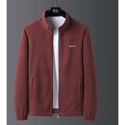 Fleece Hoodie voor Heren met Fleece Verdikte Lamswol Jas Sportvest Jas Buitenkleding Papa 5XL
