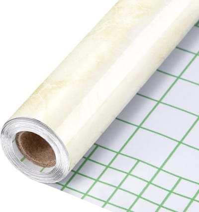 Dailygoods- Marmerfolie 40 x 300 cm - Zelfklevend - Waterdicht - PVC - Ondergrond