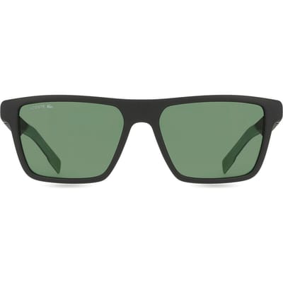Lacoste Rechthoek Heren Mat Zwart Groen L998S