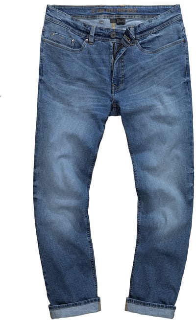 JP 1880 - Heren - Jeans denim FLEXNAMIC® Buik-Fit Regular Fit 5-pocket - Licht blauw denim - Maat 54