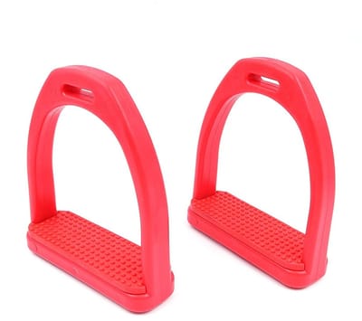 Dailygoods- Houders 1 paar - Lichte en brede houders - Antislip rubberen pads - Duurzaam kunststof - Ondersteuning voor ruiters - Verlicht spanning knieën/enkels - Rijhulpen