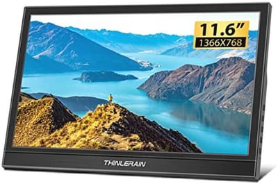 Draagbare 11.6 Inch HDMI-Monitor - 1366 x 768 TN Led-Display voor Raspberry Pi, Laptop en Computer