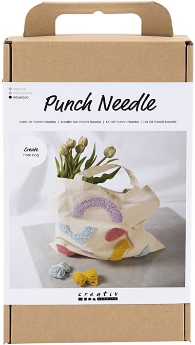 Creativ Company Craft Kit Punch Needle - Tote Bag