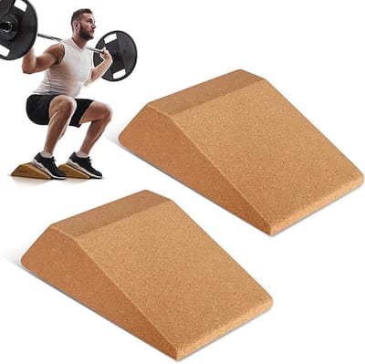 Cork Squat Wedge Block voor Balanstraining en Fitness, Hoge Dichtheid Trainingssteen.