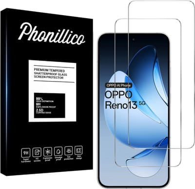 Screenprotector geschikt voor Oppo Reno 13 5G - 2 stuks Beschermglas van glas Transparante glazen schermbeschermfolie