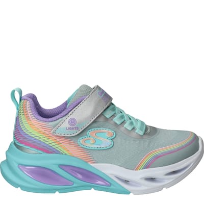 Skechers Cosmic Glow Rainbow Beam Sneakers - Meisjes - Blauw