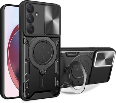 Hoesje geschikt voor Samsung Galaxy A35 - Techsuit CamGuard Pro Back Cover - Zwart
