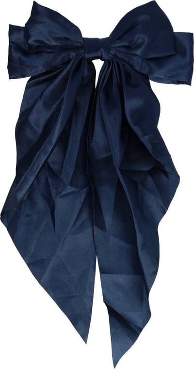 Haarsoires Haarspeld Patentspeld 8cm - Strik & Linten 18/30cm – Handmade – Donkerblauw - Haarspelden voor Dames - Haarklem - Haarclip - Haaraccessoires - Hair Clip - Decoratieve Haaraccessoire