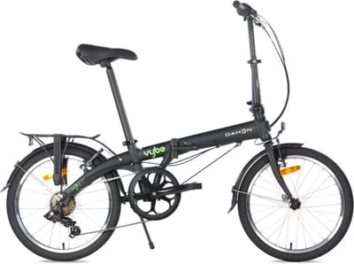 Dahon Vybe D7 Mat Zwart / Shadow - Vouwfiets - 7-speed Shimano derailleur - V brakes - 20 inch wielen - voldoet aan nieuwe vouwfietsregels van de NS
