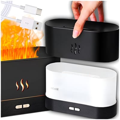 Nawilżacz Aria Serie - Luchtbevochtiger met LED - Aromatherapie Diffusor - Zwart