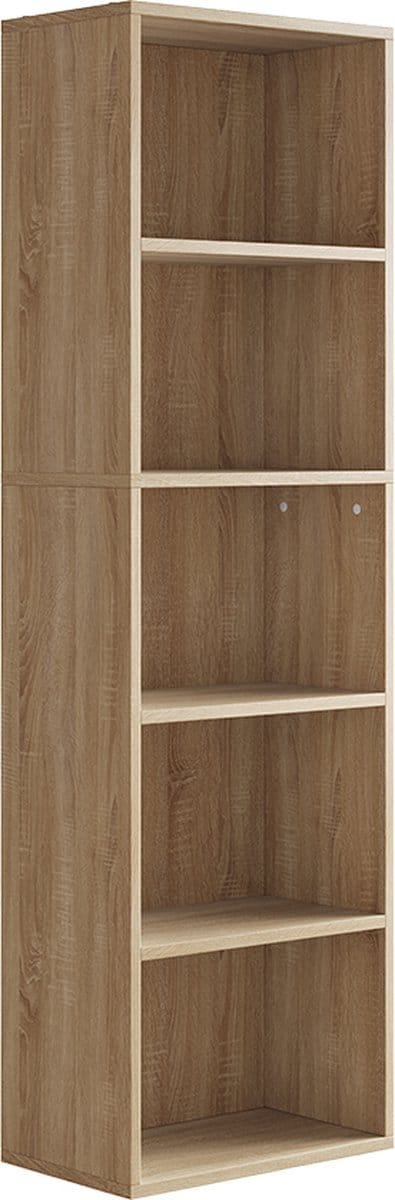 Vicco Bob Boekenrek – 40 x 132 cm met 5 compartimenten Sonoma