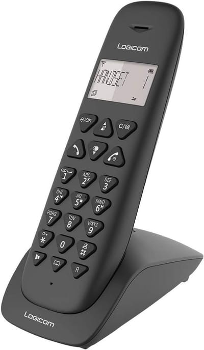 Draadloze DECT Telefoon met Antwoordapparaat - Analoog en DECT Toestel - Zwart