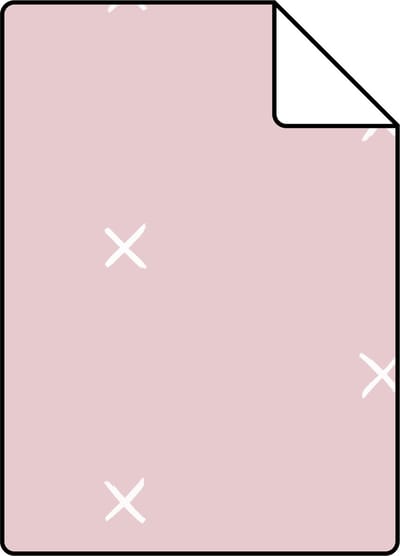 Proefstaal ESTAhome behang grafisch motief roze - 26.5 x 21 cm - 139069-S