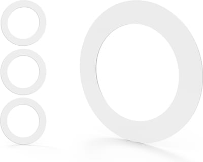 3 ABS Plastic Opvulringen inbouwspot - 120 x 82 - Renovatiering - Afdekring achter een inbouwspot - Wit - Pak van 3 stuks - Verbredingsring