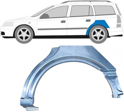 Reparatiepaneel achterspatbord voor Opel Astra G 1998-2009 / Links / COMBI