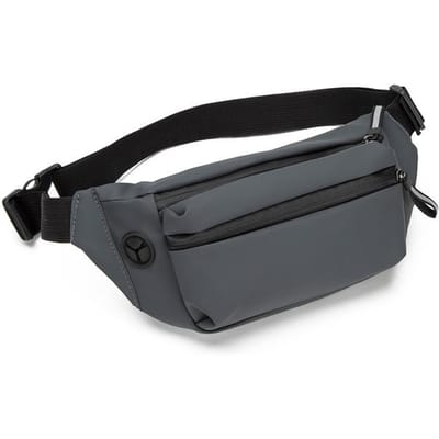 Heren Waterdichte Heuptas Borsttas Mannelijke Waterdichte Heuptas Buitensporten Fanny Pack Heren Reis Schoudertassen grijze kleur