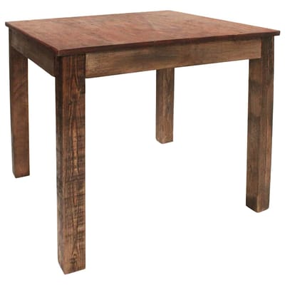 vidaXL Eettafel 82x80x76 cm gemengd gerecycled hout