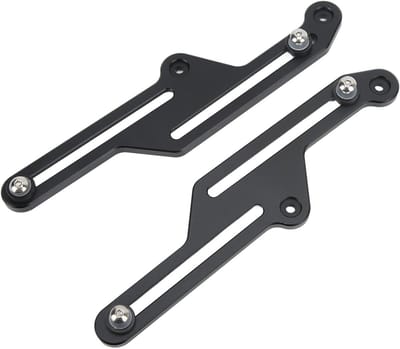 Verstelbare Voorruit Beugel Regulator Paar Geanodiseerd Zwart voor Tenere 700 XT700Z 2019 2021-Tenere - Montagekit