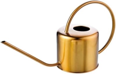 Roestvrijstalen Gieter - Waterfles Lange Tuit - Planten Water Geven - Draagbaar 1300ml Capaciteit - 40cm Hoog - Goud