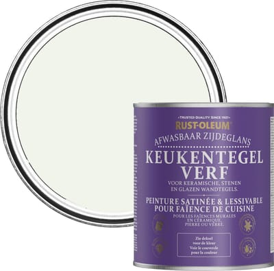 Rust-Oleum Gebroken wit Keukentegelverf Zijdeglans - Gestoomde Melk 750ml