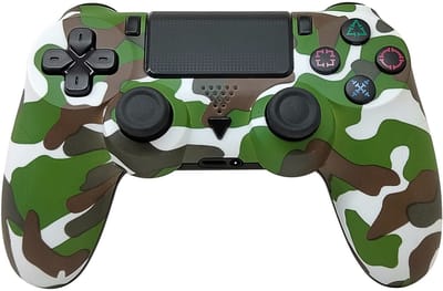 Draadloze Gaming Controller V2 - Geschikt voor Playstation 4 / PS4 - Camouflage Groen
