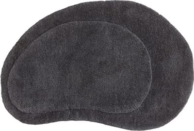 Sten badmat 75x50cm donkergrijs.