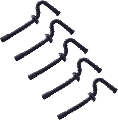 Brandstofslang Set - Vervangende Onderdelen - Kettingzaag Onderhoud - Set van 5 stuks - Standaard Maat - Zwart