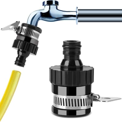 RVS Tuinslangadapter voor Keuken, Patio en Tuin - Geschikt voor Waterkranen en Auto's