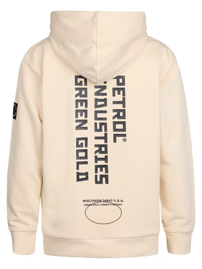 Petrol Industries - Jongens Backprint Hoodie Mendocino - Geel - Maat 116