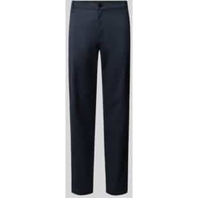 Tapered fit chino met ceintuurlussen, model 'Morry'