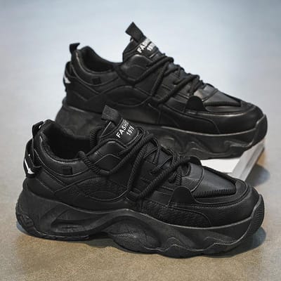 Lente Herenschoenen Nieuwe Ademende Mesh Schoenen Heren Trendy Veelzijdige Sneakers met Dikke Zool Casual Vaderschoenen Heren 44