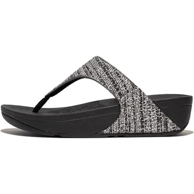 FitFlop Lulu shimmerweave toe-post sandals