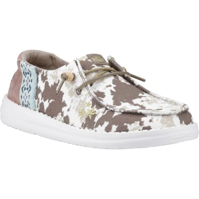 HEYDUDE Wendy Disco Koe Katoen Vrouwen Tan Loafers