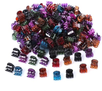Dailygoods - 100 stuks mini-haarspelden, klauwhaarspelden, haaraccessoires, haarsieraden, haarklemmen, meisjes, kinderen, haarclips, dames, voor meisjes, vrouwen, accessoires, dagelijks dragen, gemengde kleuren